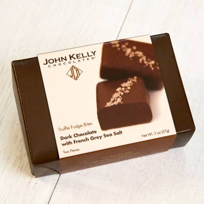 John Kelly Chocolate Dark Chocolate with French Grey Sea Salt Box