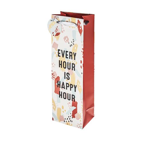 Every Hour Is Happy Hour Single-Bottle Wine Bag
