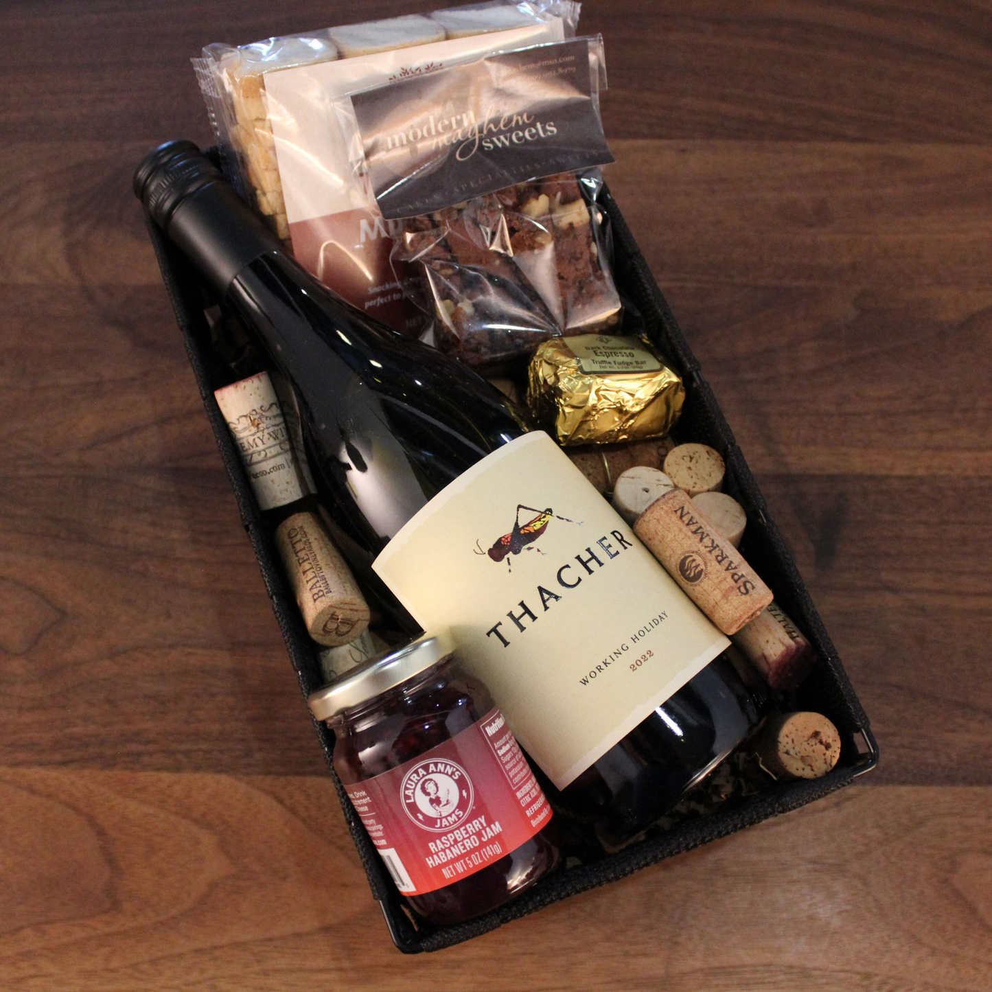 Thacher "Working Holiday" Red Blend Gift Basket