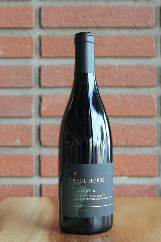 paul hobbs george menini estate pinot noir 2021 bottle shot