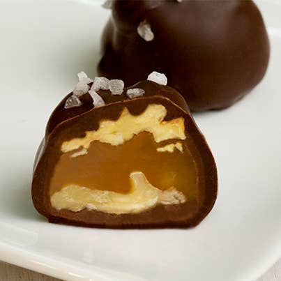 John Kelly Chocolate Walnut Caramel Cluster with Mediterranean Sea Salt Box